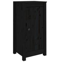 The Living Store Dressoir - Houten - Zwart - 40x35x80cm - Massief Grenenhout