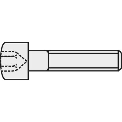 TOOLCRAFT 839681 Cilinderkopschroeven M4 30 mm Binnenzeskant (inbus) DIN 912 Staal 8.8 gezwart 100 stuk(s)