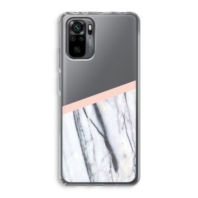 A touch of peach: Xiaomi Redmi Note 10 Pro Transparant Hoesje