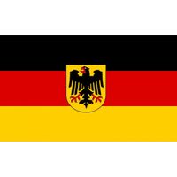 Vlag van Duitsland mini formaat 60 x 90 cm   -