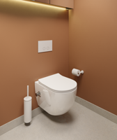 Luca Varess Moreno bidet wc hoogglans wit randloos, inclusief isolatieset - thumbnail
