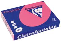 Clairefontaine Trophée Intens, gekleurd papier, A4, 120 g, 250 vel, fuchsia