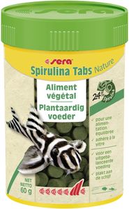 Sera Spirulina Tabs Nature 100 ml - Natuurlijke Vistabletten voor Plantenetende Aquariumvissen