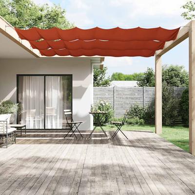 VidaXL Luifel verticaal 60x1200 cm oxford stof terracottakleurig