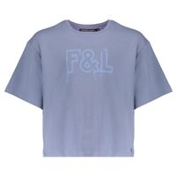 Frankie & Liberty Meisjes t-shirt - Manouk - Dusty blauw - thumbnail