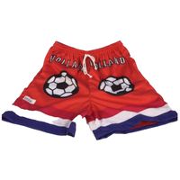 Oranje supporter voetbal shorts L  -