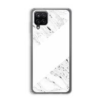 Biggest stripe: Samsung Galaxy A12 Transparant Hoesje