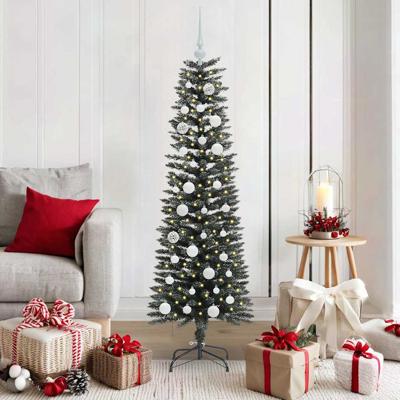 VidaXL Kunstkerstboom met 150 led groen 150 cm pvc en plastic en staal