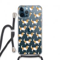 Doggy: iPhone 13 Pro Max Transparant Hoesje met koord