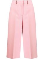 MSGM pantalon court à taille haute - Rose - thumbnail