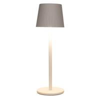 Portable tafellamp Glambiance - wit - 27 cm - aanraaksensor - draadloos/oplaadbaar USB - binnen/bu