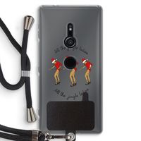 Jingle Ladies: Sony Xperia XZ2 Transparant Hoesje met koord
