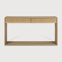Ethnicraft Sidetable 'Nordic' Geolied Eikenhout, 160cm