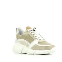 Via Vai 5601030 leren chunky sneakers beige - thumbnail