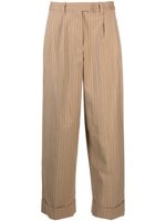 rag & bone pantalon Marianne à fines rayures - Marron