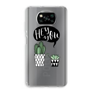 Hey you cactus: Xiaomi Poco X3 Pro Transparant Hoesje