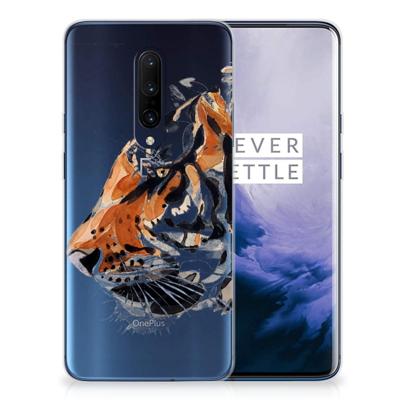 Smartphone hoesje OnePlus 7 Pro Watercolor Tiger