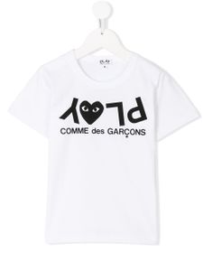 Comme Des Garçons Play Kids t-shirt imprimé - Blanc