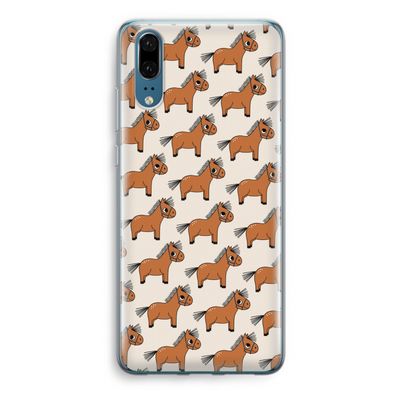 Pony: Huawei P20 Transparant Hoesje