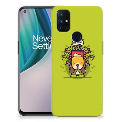 OnePlus Nord N10 5G Telefoonhoesje met Naam Doggy Biscuit OnePlus Nord N10 5G Telefoonhoesje met Naam Doggy Biscuit