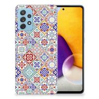 Samsung Galaxy A72 | TPU | Siliconen hoesje | Tiles Color