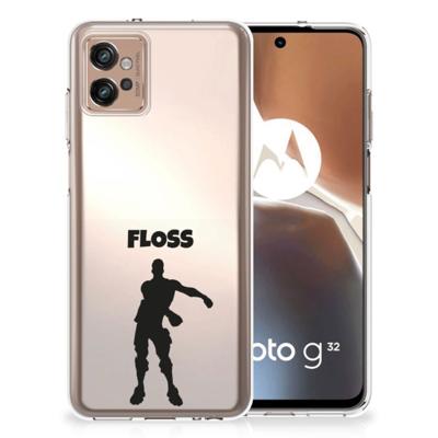 Motorola Moto G32 Telefoonhoesje met Naam Floss Motorola Moto G32 Telefoonhoesje met Naam Floss
