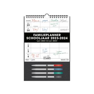 Familieplanner Schooljaar 2023-2024 A4 Wit