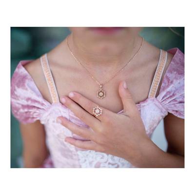 Great Pretenders Sneeuwvlok ketting & ring set - 2st.