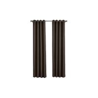 Larson - Luxe effen blackout gordijn - met ringen - 1.5m x 2.5m - Chocoladebruin - thumbnail