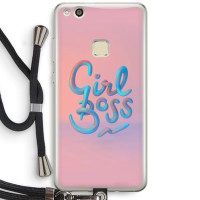 Girl boss: Huawei Ascend P10 Lite Transparant Hoesje met koord