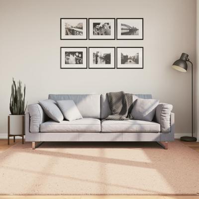 VidaXL Vloerkleed huarte laagpolig zacht wasbaar 200x200 cm roze