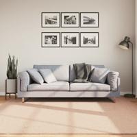 VidaXL Vloerkleed huarte laagpolig zacht wasbaar 200x200 cm roze