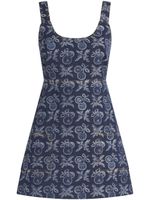 ETRO robe courte à motif en jacquard - Bleu - thumbnail