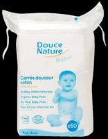 Baby wattenvierkantjes bio 60 Stuks