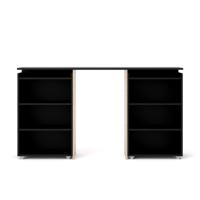 Leen Bakker - Bedombouw Naia - Mat - 140 Cm - Spaanplaat - Zwart - 26.3x144.9x79.8 Cm