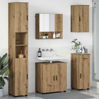 Badkamermeubelset 5 pcs artisanaal eikenkleurig 61 x 35 x 64 cm