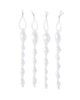 HEMA Kersthangers glas - 4 stuks (wit)