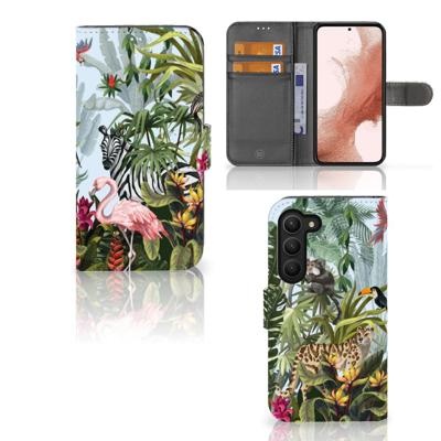Telefoonhoesje | Met pasjeshouder | voor Samsung Galaxy S23 Jungle
