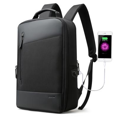 Bopai 851-009911 Business anti-diefstal waterdichte grote capaciteit dubbele schoudertas met USB opladen poort grootte: 30.5 x13x45cm (zwart)