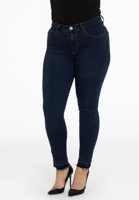 Yoek Ripped bottom jeans | Donker Blauw | Maat 56