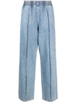 Acne Studios jean droit à détails de coutures - Bleu - thumbnail