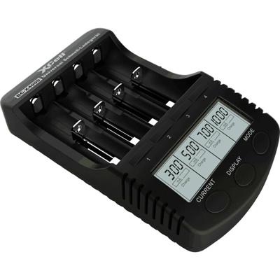 XCell 141863 Snellader Li-ion, NiCd, NiMH AA (penlite), AAA (potlood), C (baby), Sub-C, 18650, 26650, 26500, 18490, 17500, 16340, CR-123A, 14500