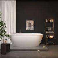 ZEZA Eloise Vrijstaand bad - 170x80cm - acryl - sifon - glans wit 6126_GW