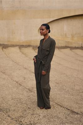 Nadia pocket jumpsuit - new army - 13205