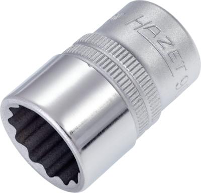 HAZET Dopsleutel 900Z-18 · 1/2 inch (12,5 mm) vierkant hol · Buitentwaalfkant tractieprofiel · SW 18 mm