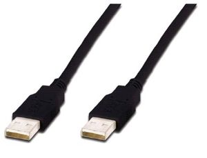 Digitus 1.0m USB 2.0 A/A USB-kabel 1 m USB A Zwart