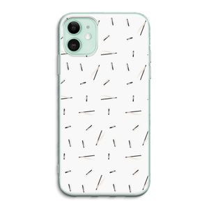 Hipster stripes: iPhone 11 Transparant Hoesje