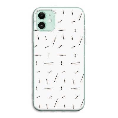 Hipster stripes: iPhone 11 Transparant Hoesje