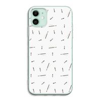 Hipster stripes: iPhone 11 Transparant Hoesje