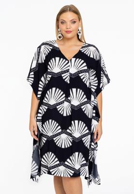 Yoek Kaftan SHELLY | Blauw | Maat 58/60